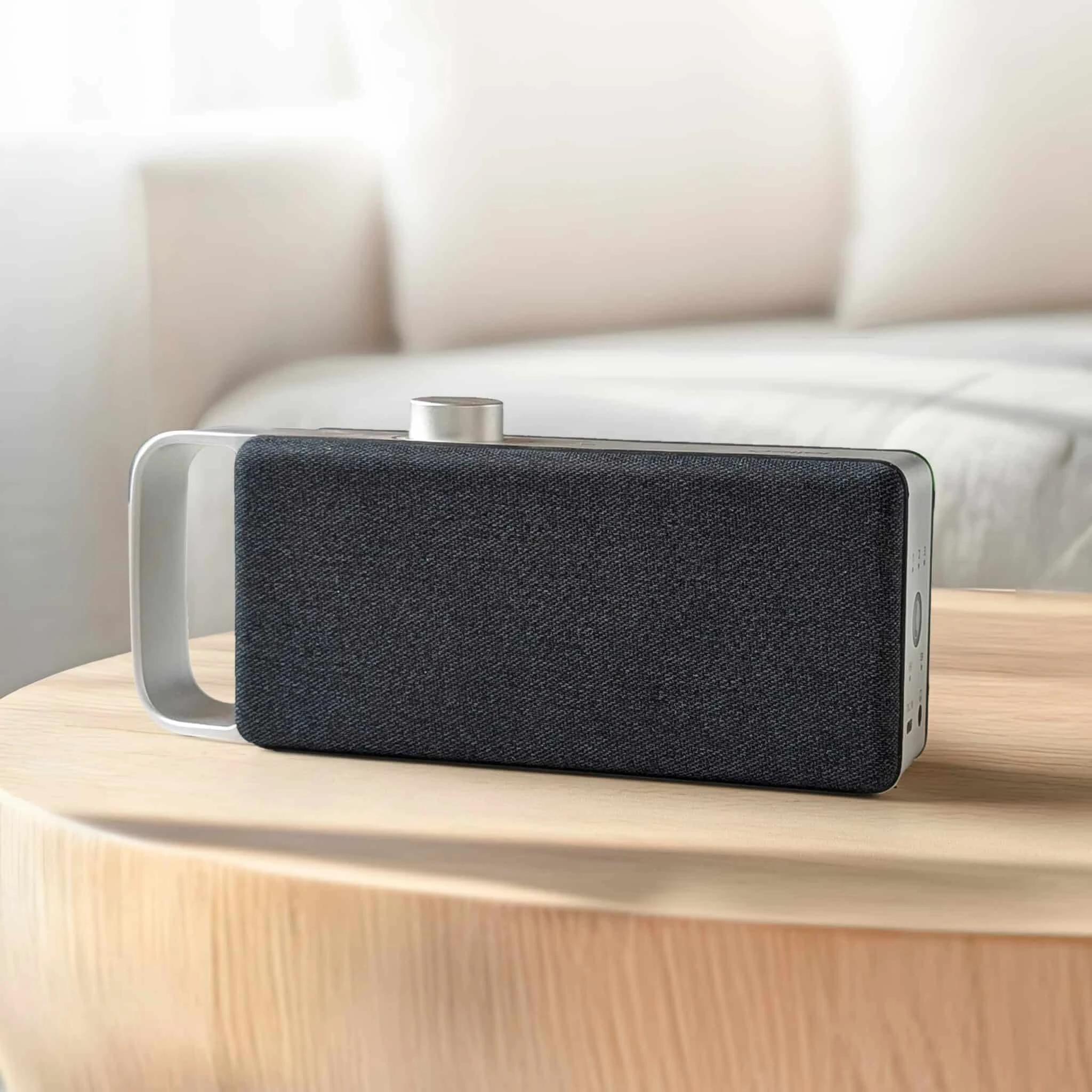 TV speech amplifier sitting on a table