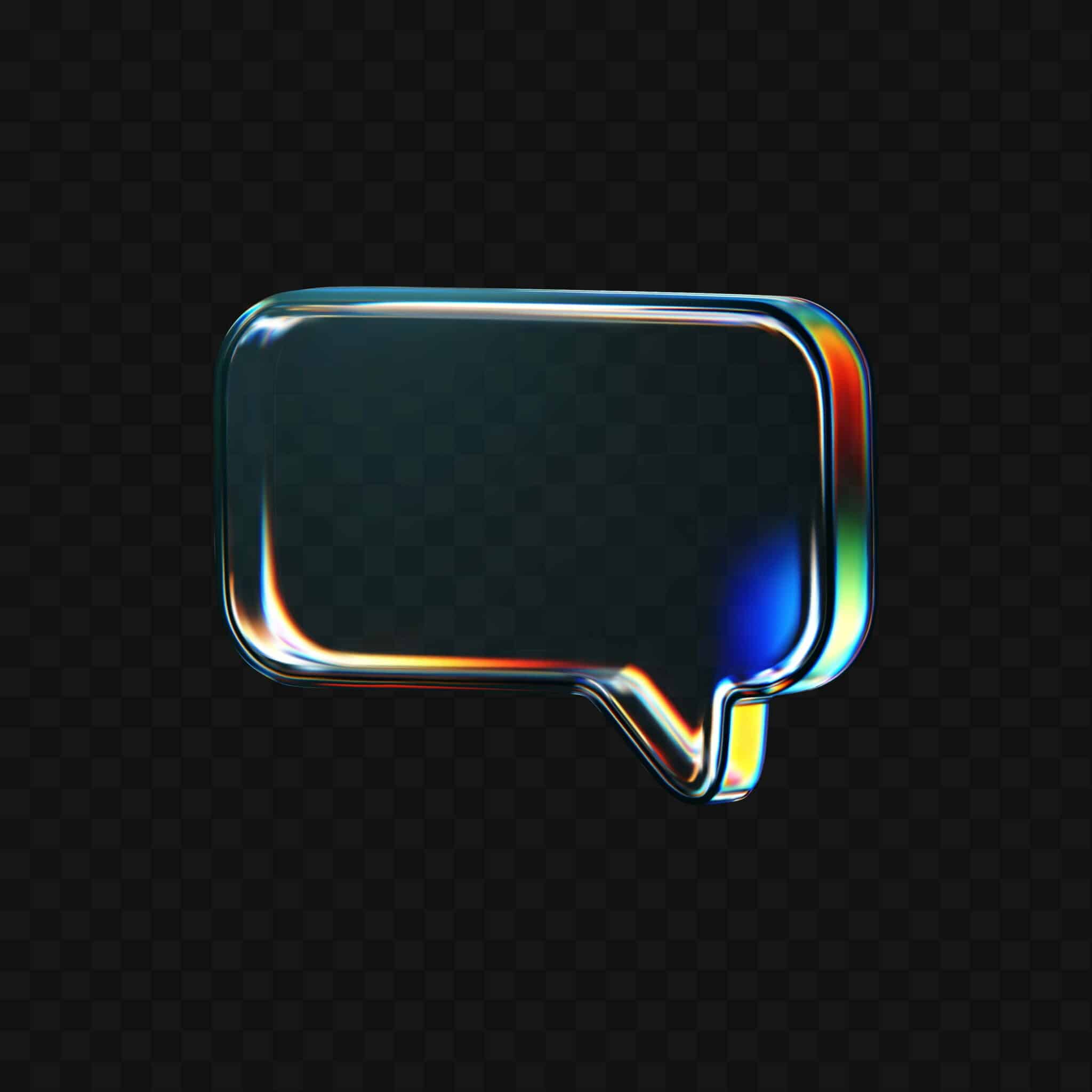 Icône « bulle de dialogue » (transparente)