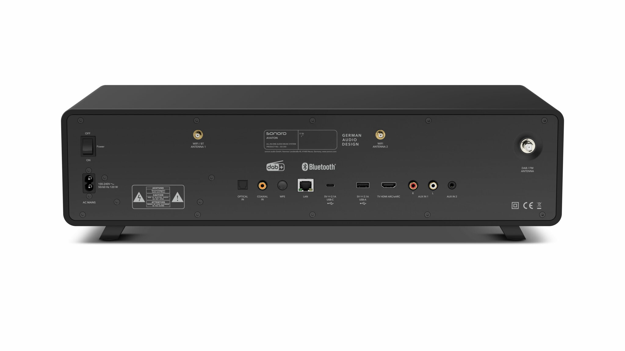 Connexions, y compris HDMI (eARC)